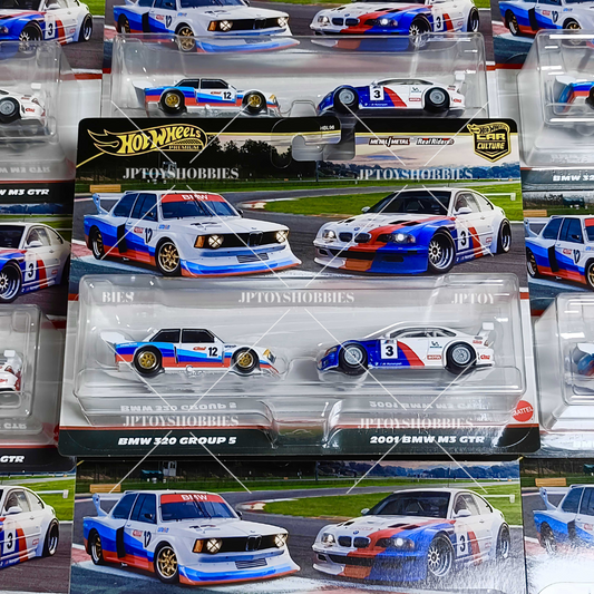 Hot Wheels Premium Car Culture 2 Pack BMW 320 Group 5 / 2001 BMW M3 GTR【H2P022】