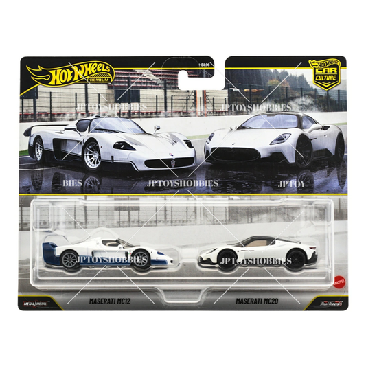 PRE-ORDER Hot Wheels Premium 2 Pack Maserati MC12 / Maserati MC20【H2P037】