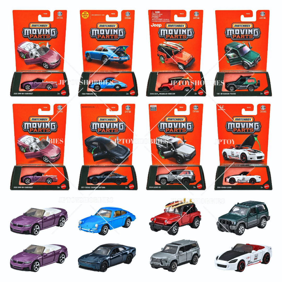 PSL 2025 Matchbox Moving Parts Assortment - Set of 8 / FWD28-989J【MBX037】