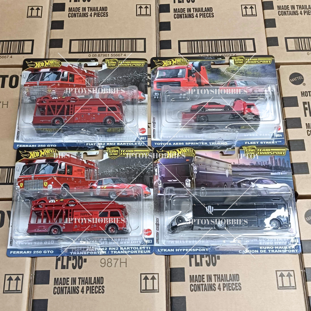 Hot Wheels Team Transport Mix H Set of 4【HTP010】