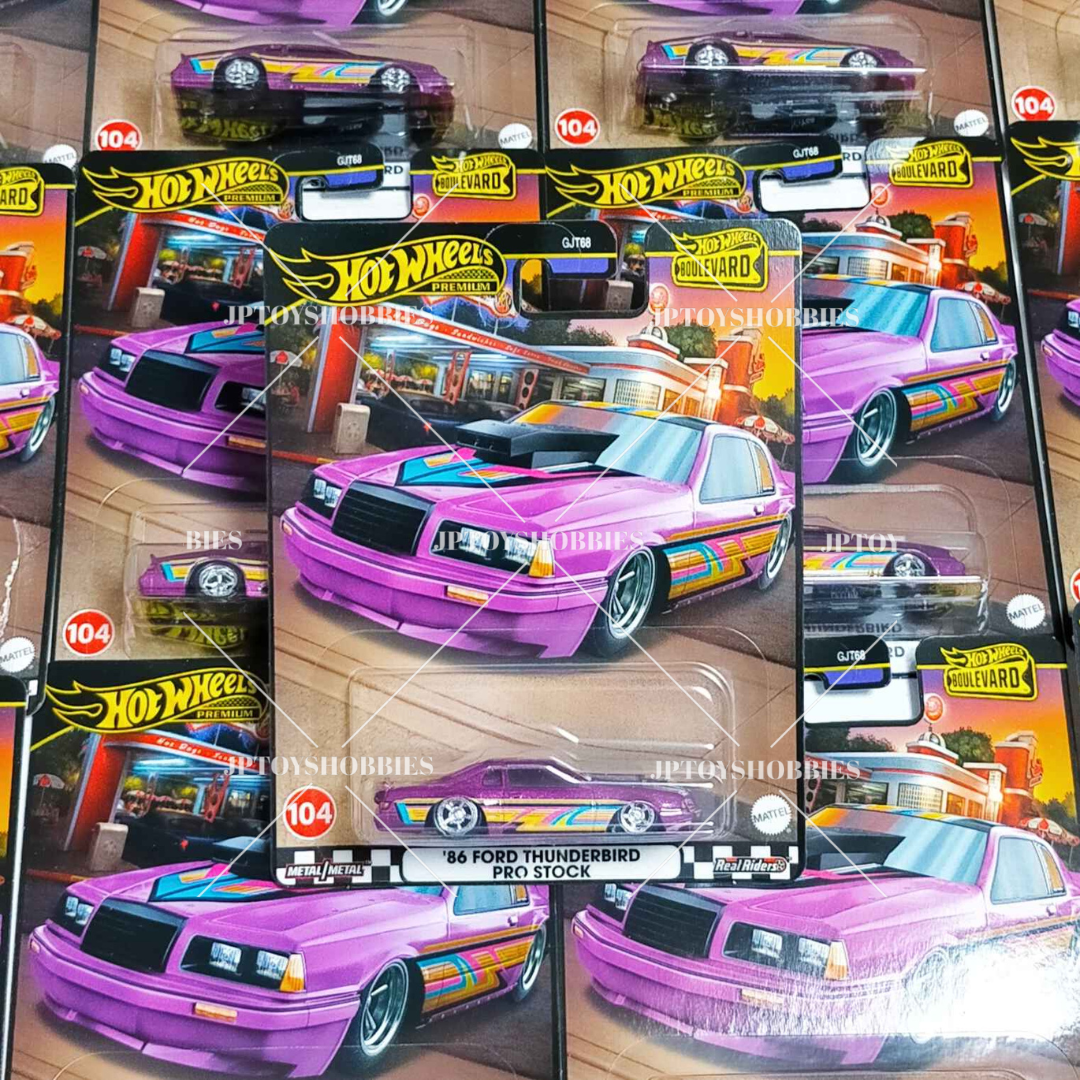 Hot Wheels Premium Boulevard ’86 FORD THUNDERBIRD PRO STOCK【HBV018】