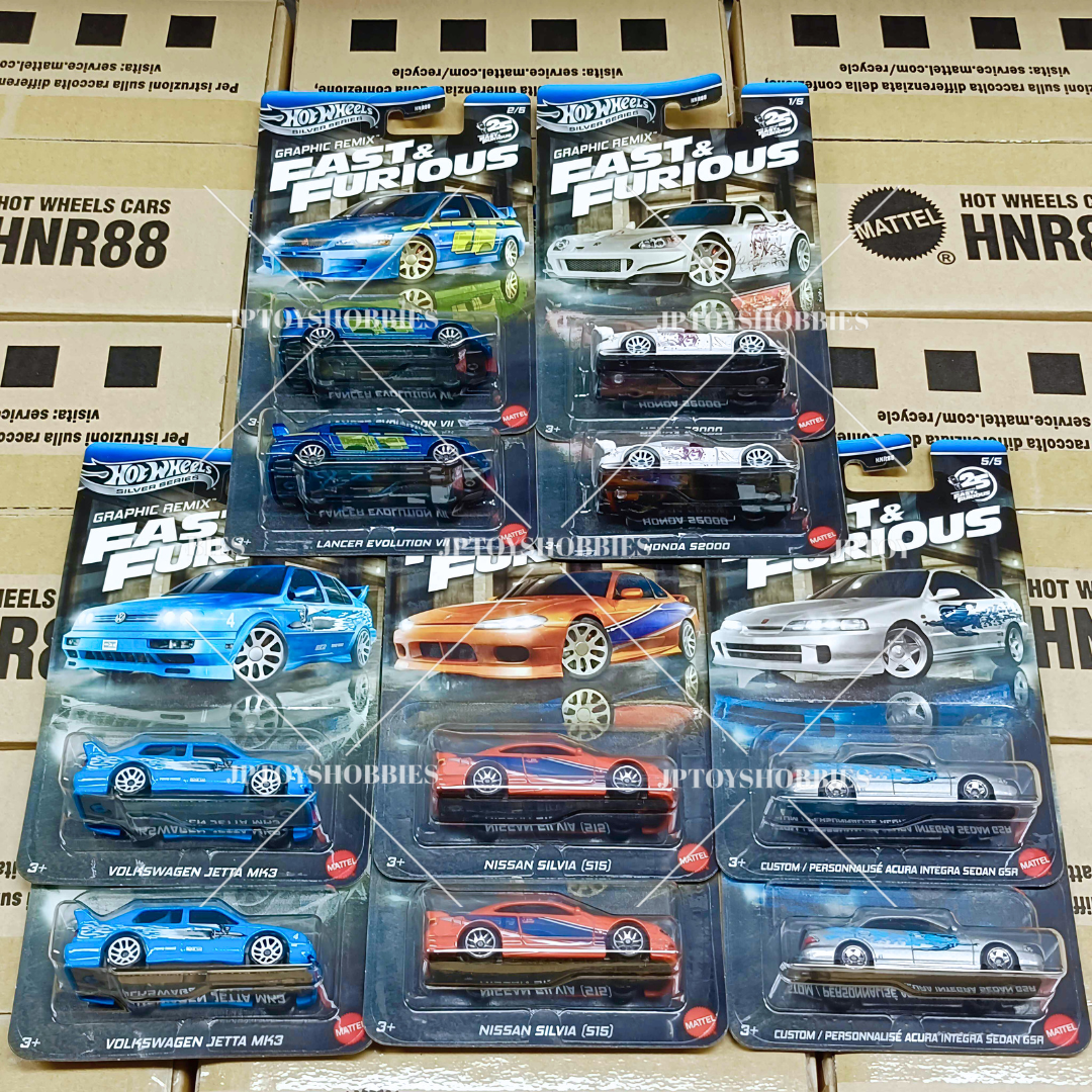 Hot Wheels Fast & Furious Theme Assorted Graphic Remix Mix Set of 10【HWZ044】