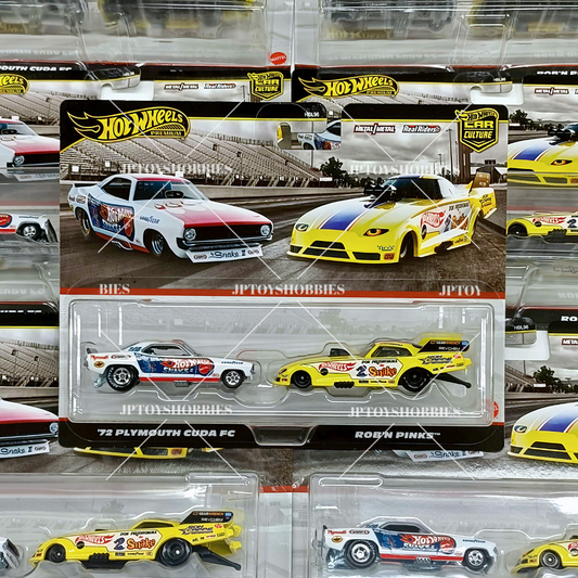 Hot Wheels Premium Car Culture 2 Pack '72 Plymouth Cuda FC /Rob 'N Pinks【H2P025】