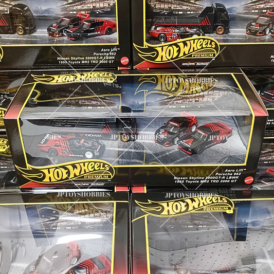Hot Wheels Premium Diorama Collector Set ADVAN Racing Team, Skyline MR2, Porsche【HCS004】