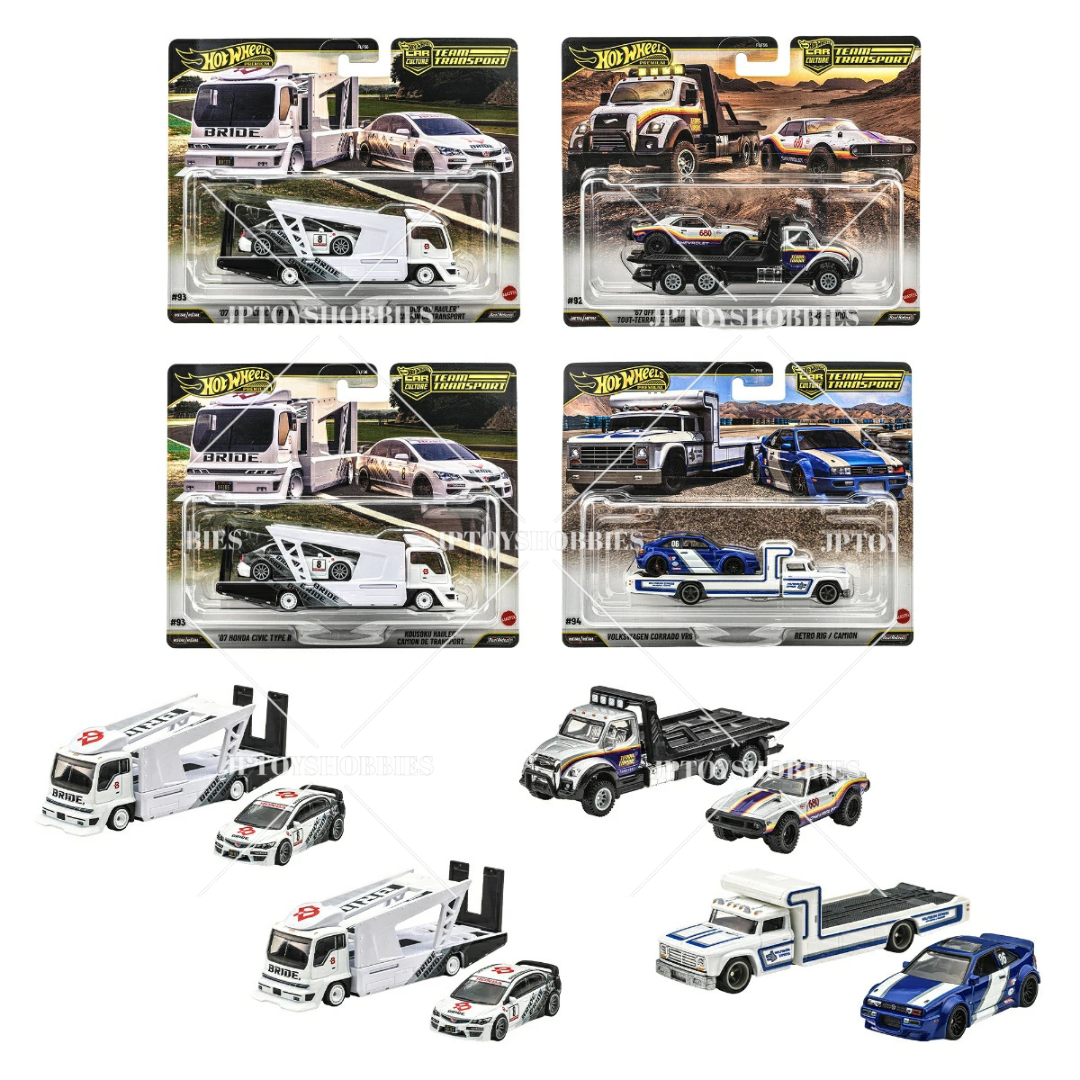 PRE-ORDER Hot Wheels Premium Team Transport Mix L Set of 4【HTP013】