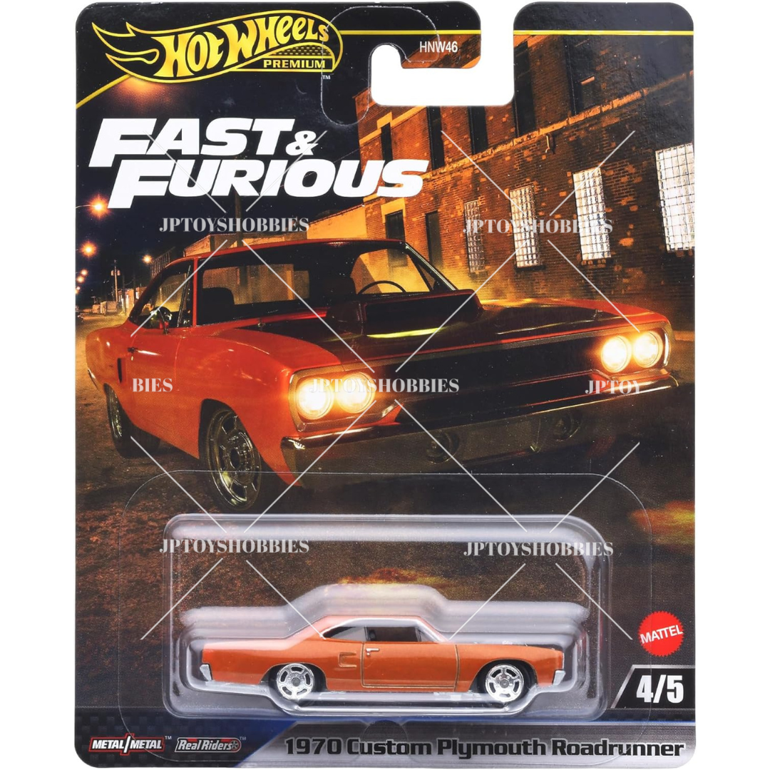 Hot Wheels Premium Fast & Furious Mix - Complete Set of 5