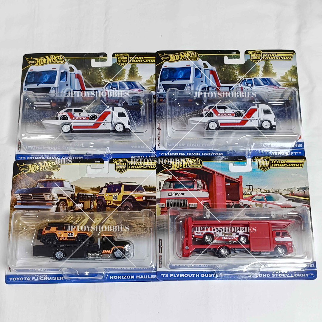 Hot Wheels Team Transport Mix G Set of 4【HTP009】