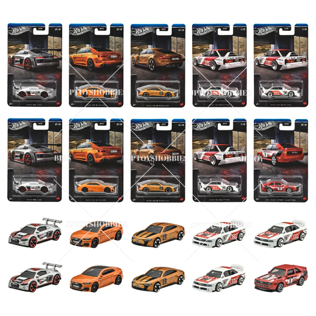 PRE-ORDER Hot Wheels Silver Celebration Assortment - Audi set of 10【HWZ078】