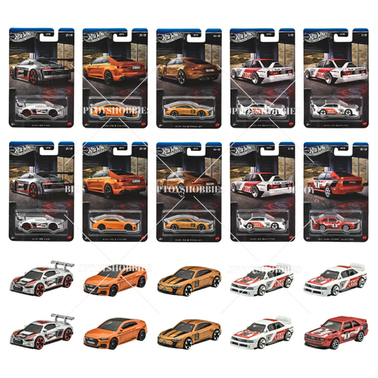 PRE-ORDER Hot Wheels Silver Celebration Assortment - Audi set of 10【HWZ078】