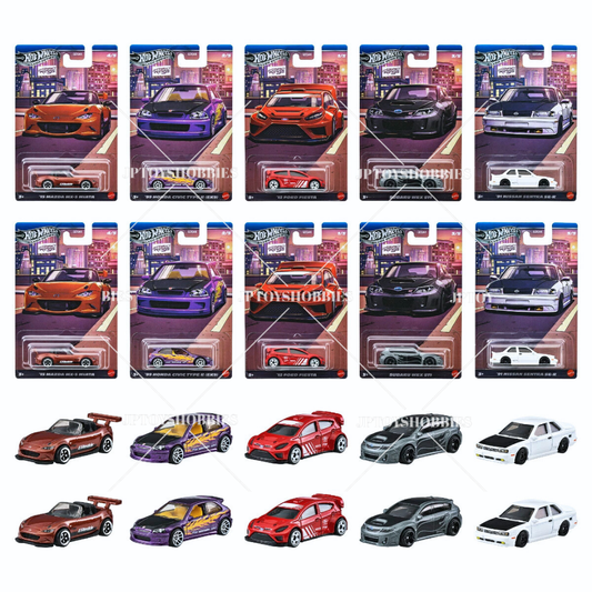 PSL 2025 Hot Wheels Theme Automotive Assortment Compact King Mix Set of 10【HWZ053】