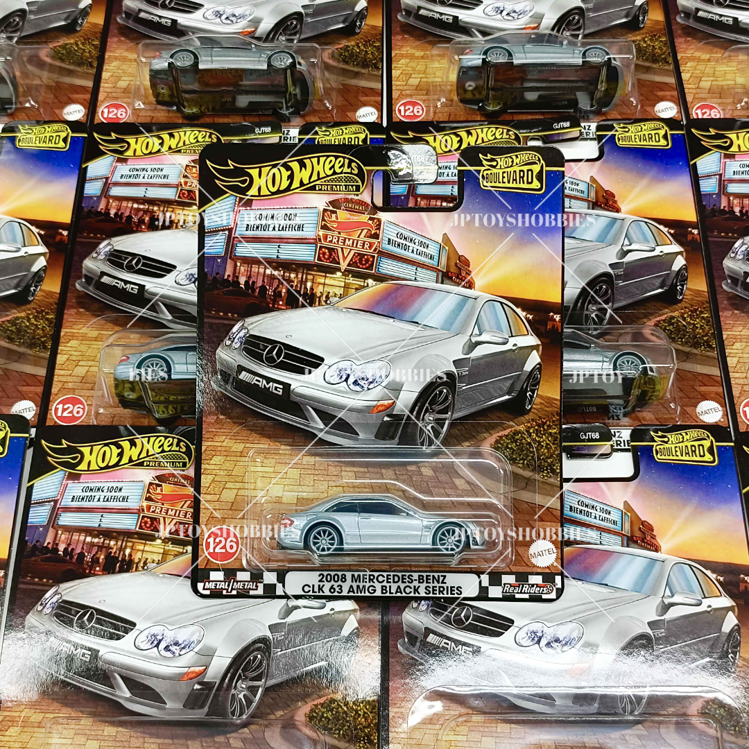 Hot Wheels Premium Boulevard 2008 Mercedes-Benz CLK 63 AMG Black