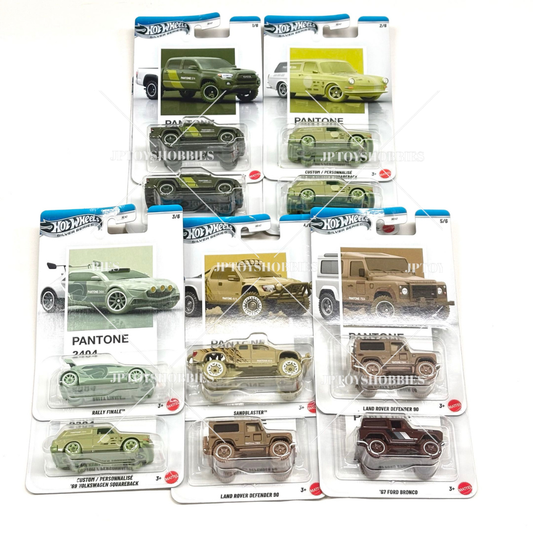 Hot Wheels Silver Pantone Assortment - Off-Road Rally set of 10【HWZ073】