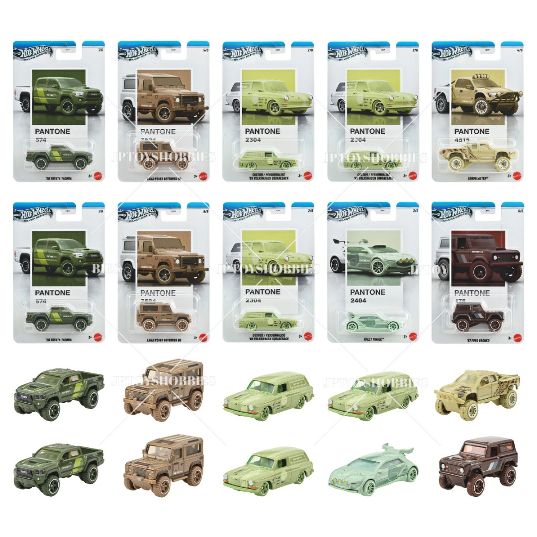 PRE-ORDER Hot Wheels Silver Pantone Assortment - Off-Road Rally set of 10【HWZ073】