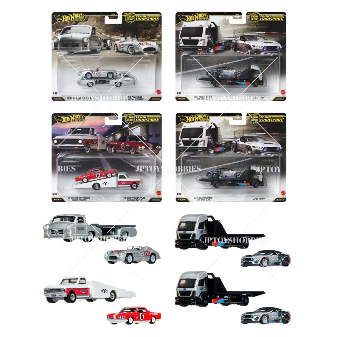 Hot Wheels Premium Team Transport Mix K Set of 4【HTP012】