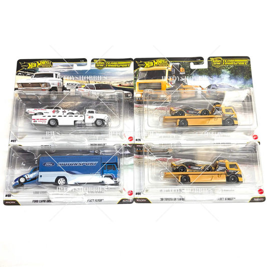 Hot Wheels Team Transport Mix J Set of 4【HTP011】