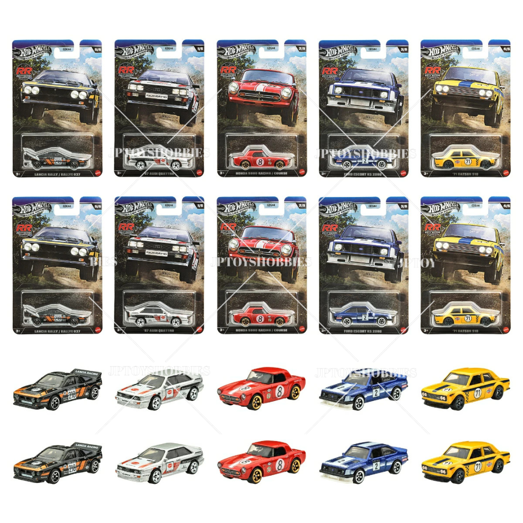 Hot Wheels Silver Theme Automotive Assortment Rally Racers Mix Set of 10【HWZ061】