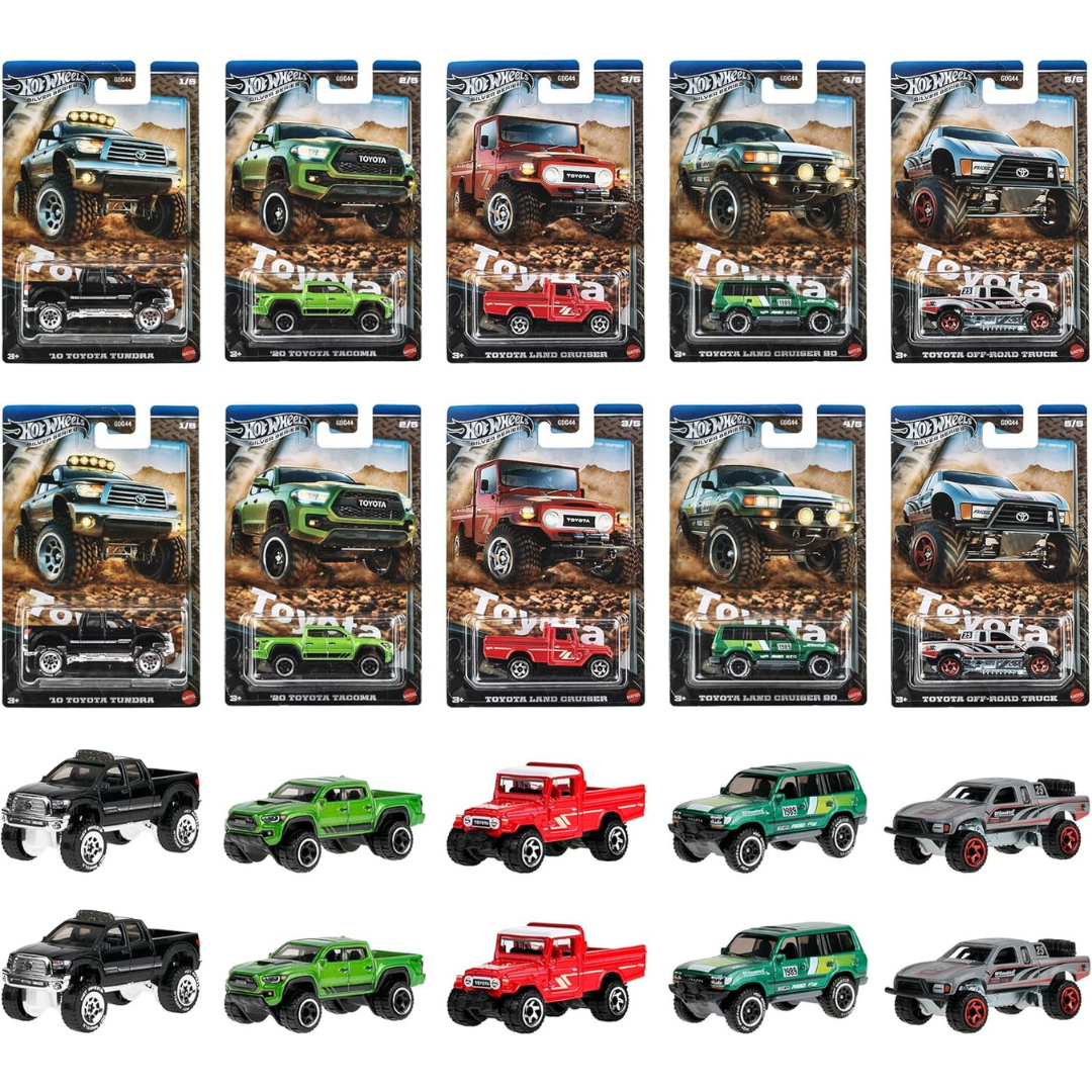 Hot Wheels Theme Automotive Assortment Toyota Trucks Mix Set of 10【HWZ038】