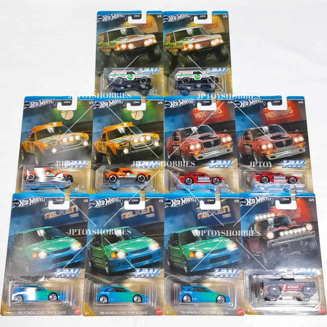 Hot Wheels Theme Automotive Speed Graphics - Complete Set (10pcs)【HWZ006】