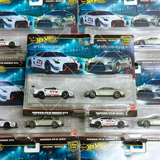 Hot Wheels Premium Car Culture 2 Pack Nissan GT-R NISMO GT3 / Nissan GT-R (R35)【H2P030】