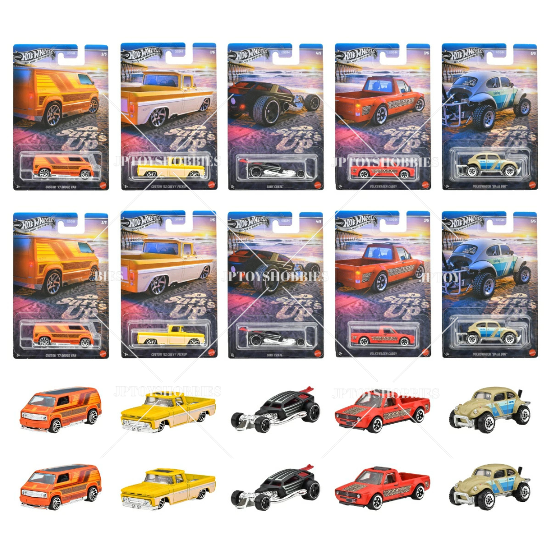 Hot Wheels Theme Automotive Assortment Surf's Up Mix Set of 10【HWZ028】