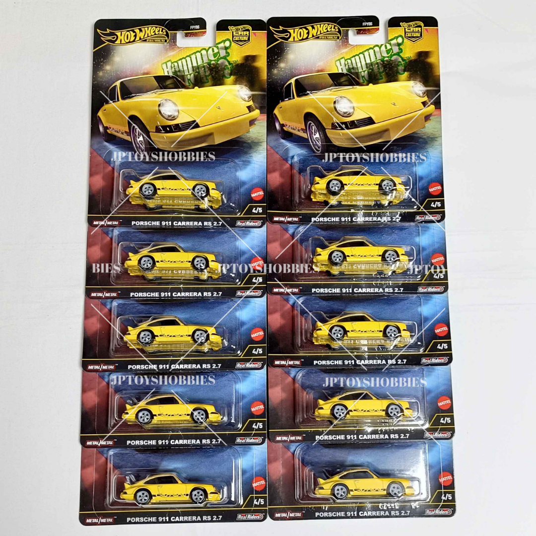 Hot Wheels Premium Hammer Drop Porsche 911 Carrera RS 2.7 【HHD003】