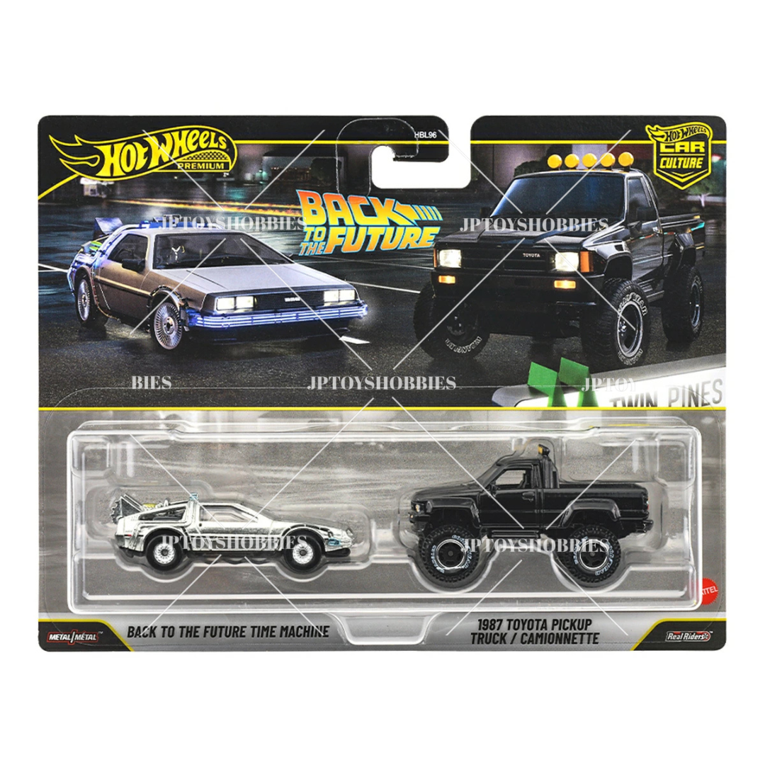PRE-ORDER Hot Wheels Premium 2 Pack Back to the Future Time Machine / 1987 Toyota Pickup Truck【H2P036】