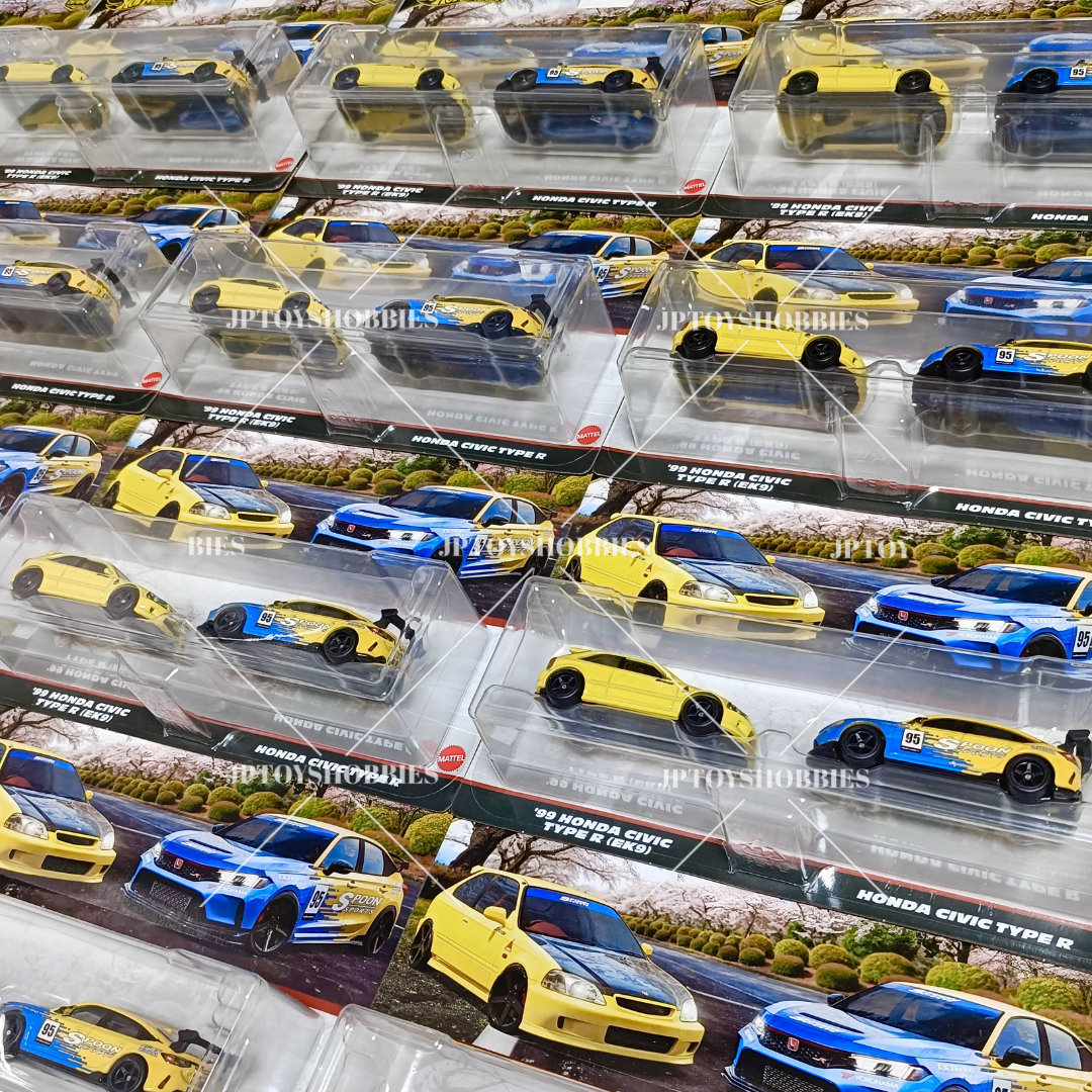 Hot Wheels Premium Car Culture 2 Pack '99 Honda Civic Type R (EK9) / Honda Civic Type R【H2P023】