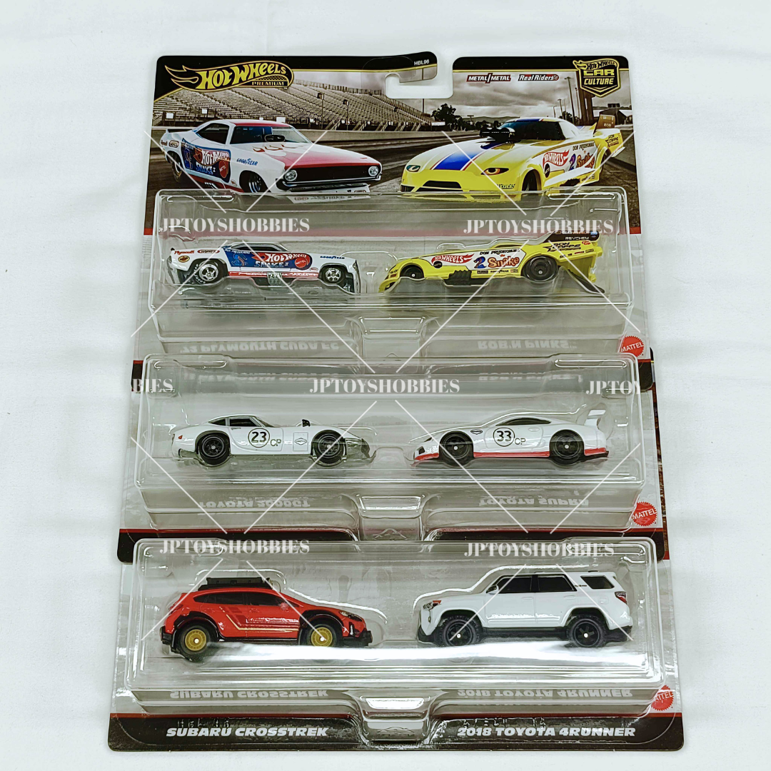 Hot Wheels Premium Twin 2 Pack Mix - Complete Set of 3