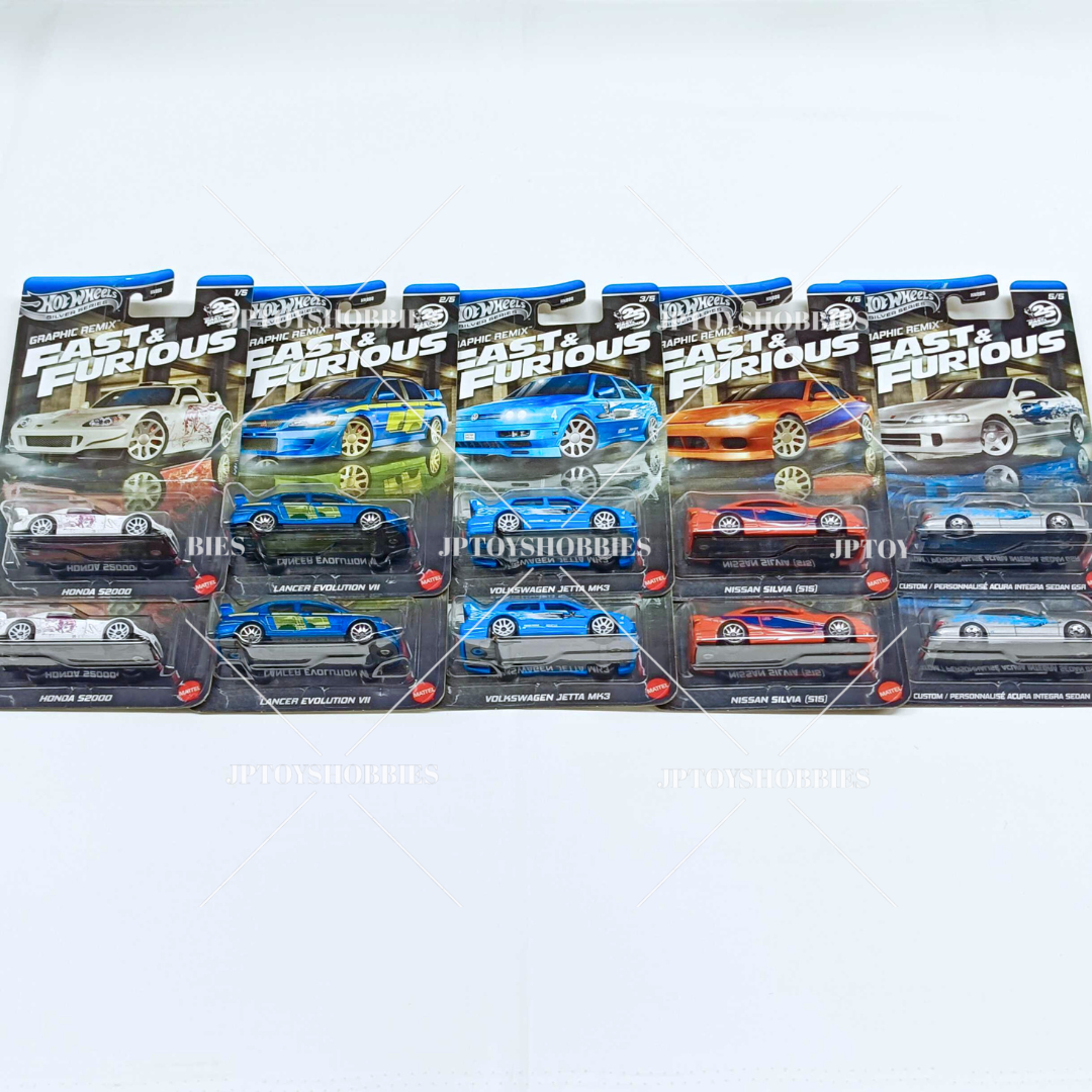 Hot Wheels Fast & Furious Theme Assorted Graphic Remix Mix Set of 10【HWZ044】