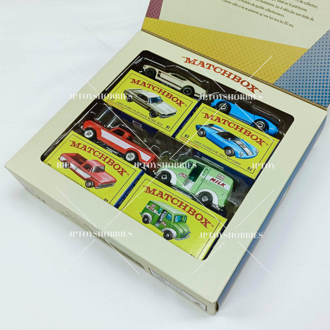 Matchbox Mattel 80th Anniversary 4 Pack【MBX029】