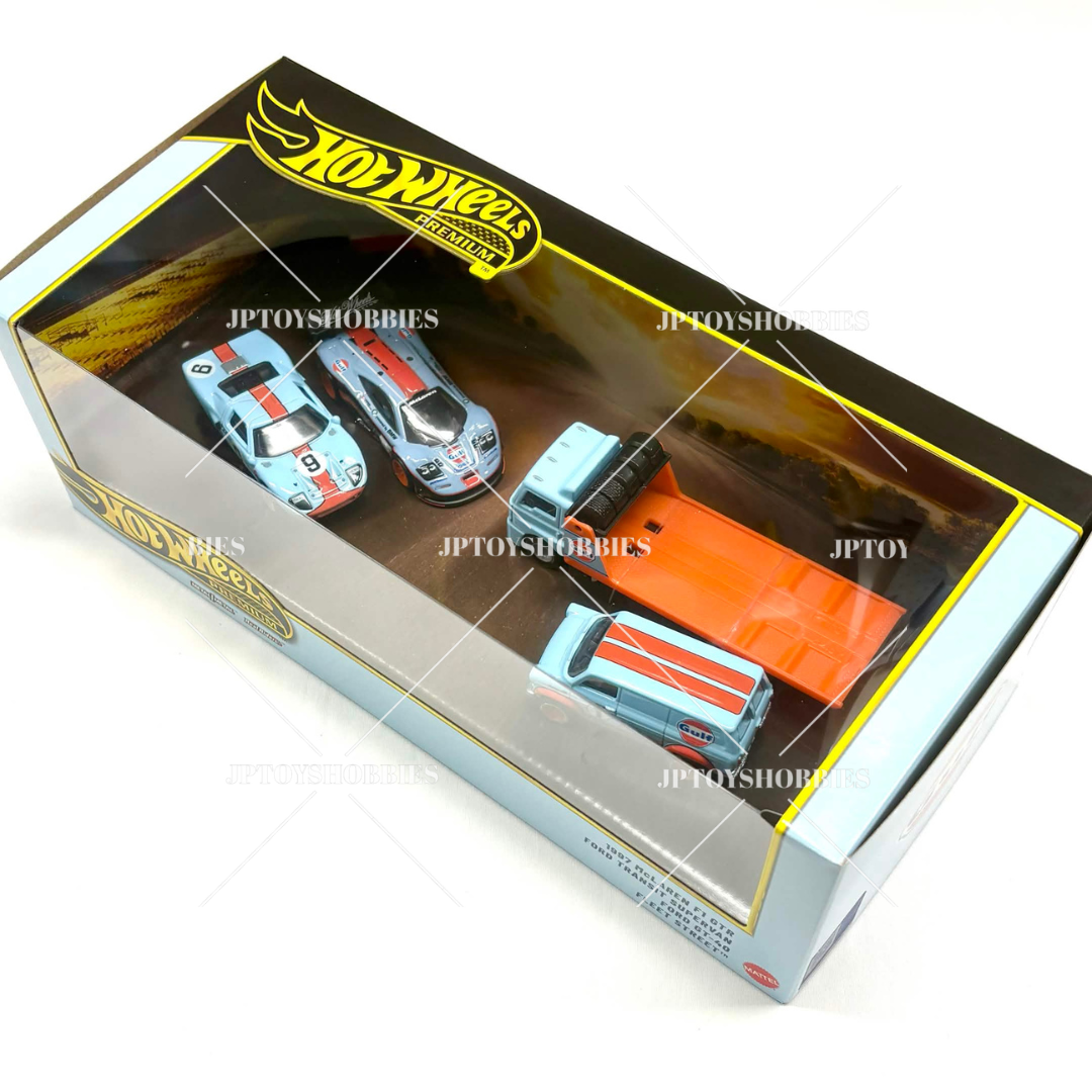 Hot Wheels Premium Diorama Collector Set Assortment – Le Mans Race Gulf Set【HCS008】