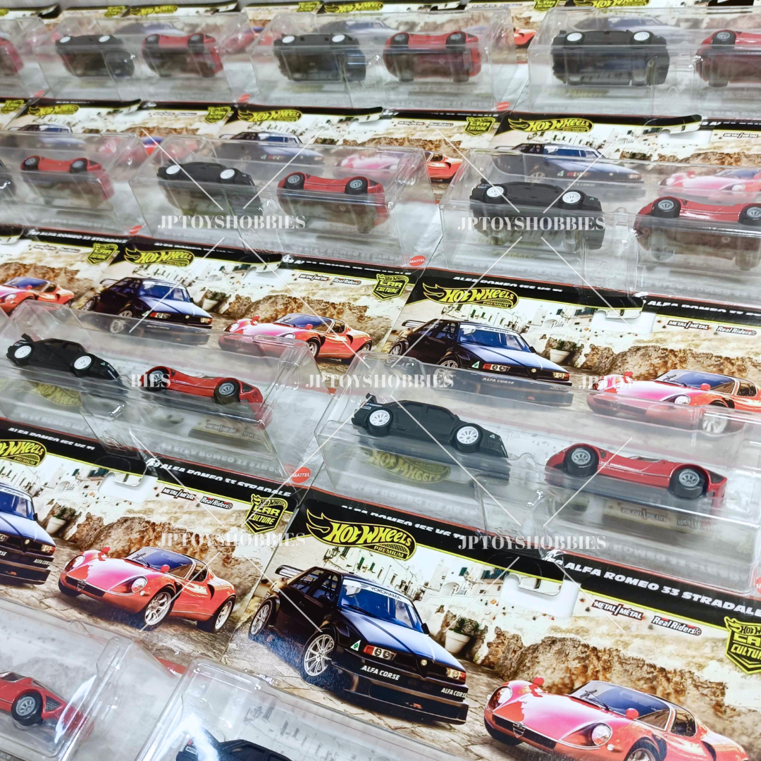 Hot Wheels Premium Car Culture 2 Pack Alfa Romeo 155 V6 TI / '69 Alfa Romeo 33 Stradale【H2P029】