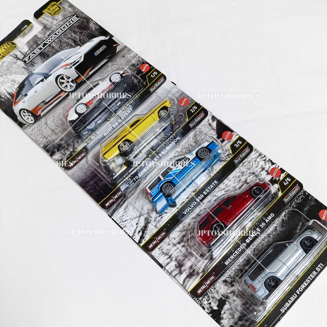 Hot Wheels Premium Car Culture Fast Wagons Mix - Complete Set of 5