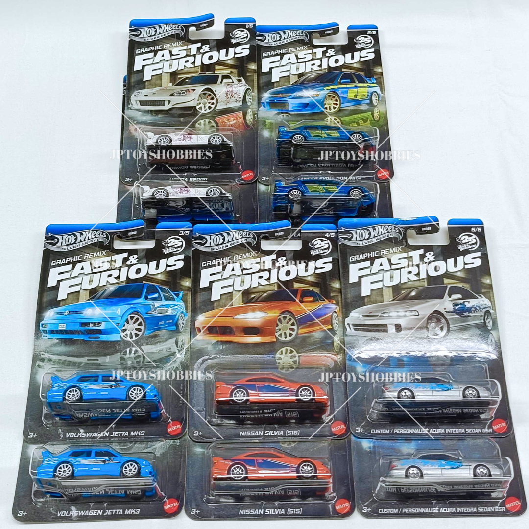 Hot Wheels Fast & Furious Theme Assorted Graphic Remix Mix Set of 10【HWZ044】