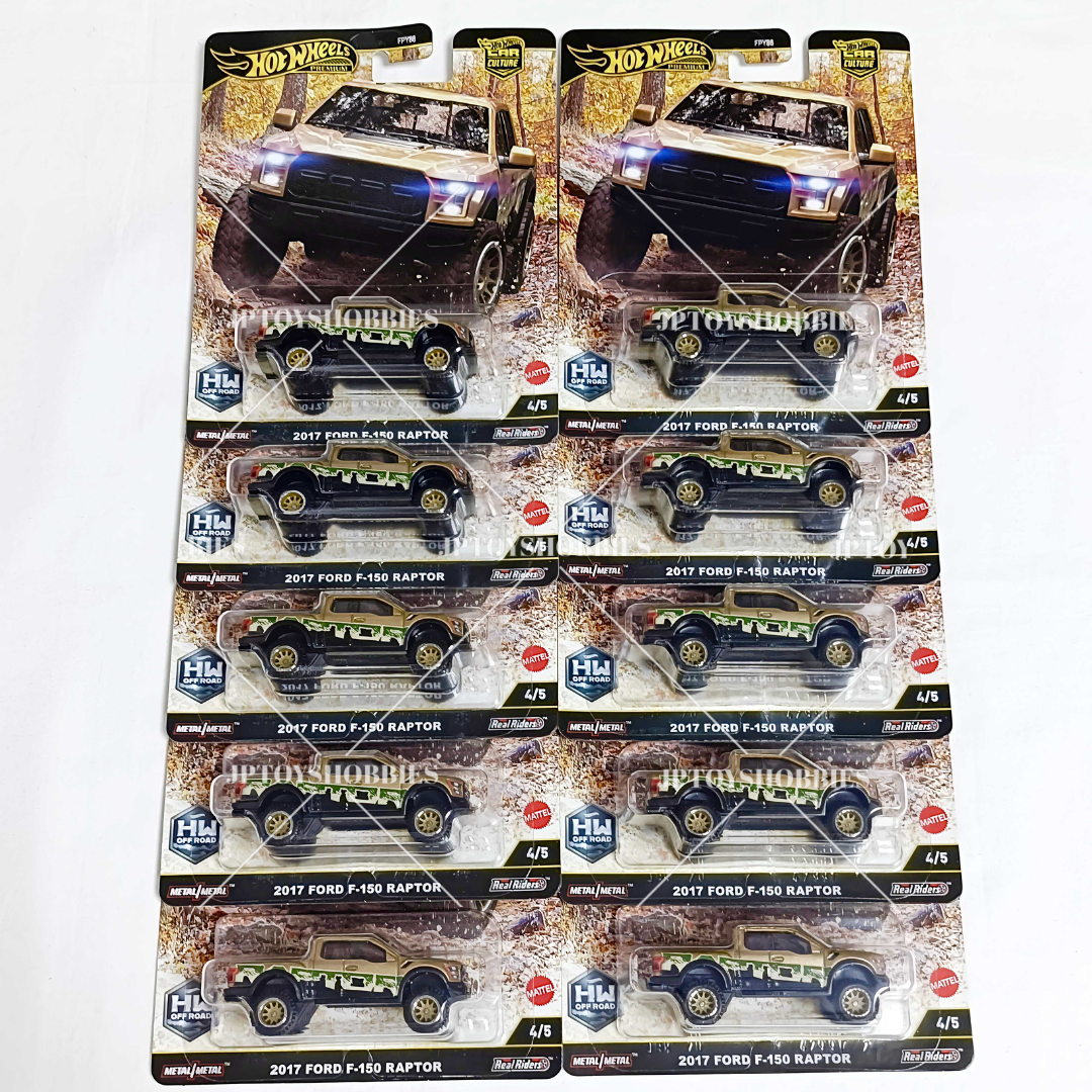 Hot Wheels Premium Car Culture Off Road 2017 Ford F-150 Raptor【HOR007】