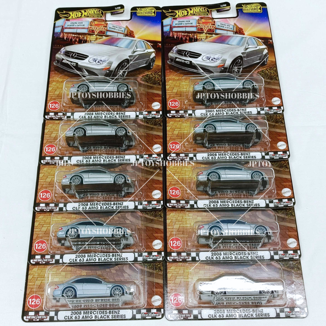 Hot Wheels Premium Boulevard 2008 Mercedes-Benz CLK 63 AMG Black Series【HBV041】