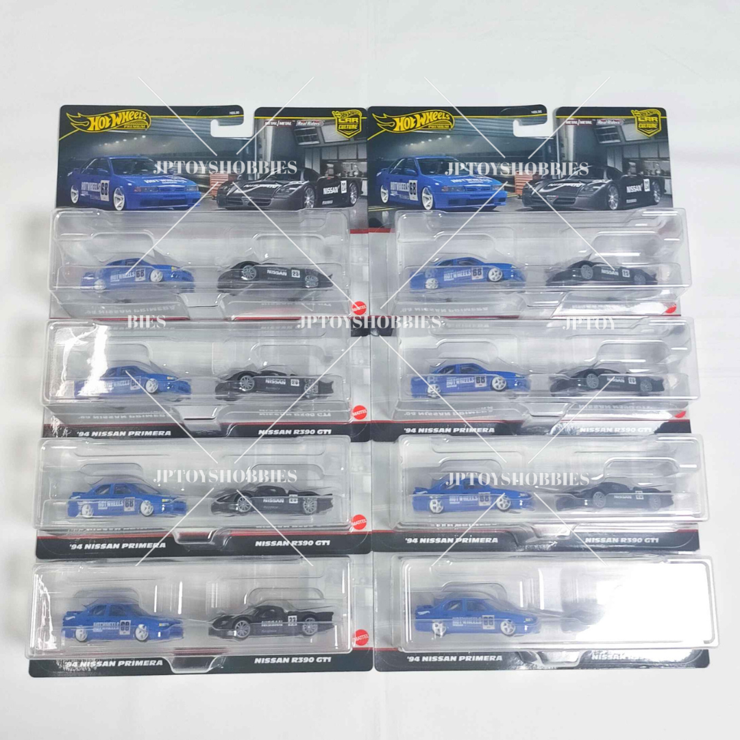 Hot Wheels Premium 2 Pack ’94 NISSAN PRIMERA NISSAN R390 GT1【H2P013】