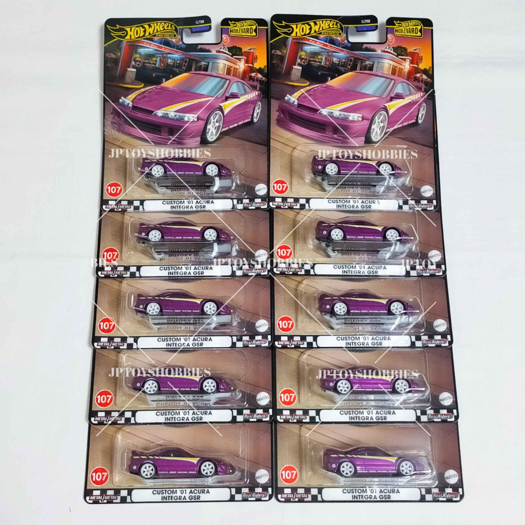 Hot Wheels Premium Boulevard Custom '01 Acura Integra GSR【HBV025】