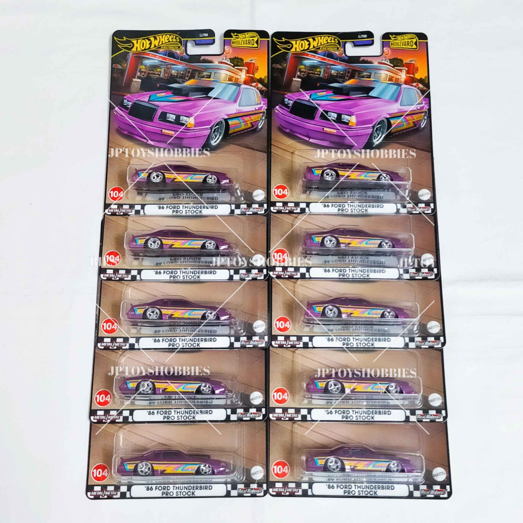 Hot Wheels Premium Boulevard ’86 FORD THUNDERBIRD PRO STOCK【HBV018】