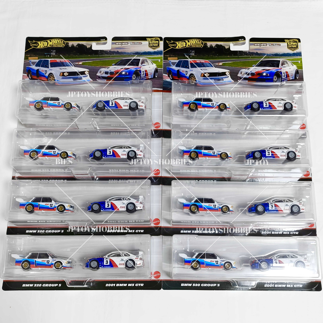 Hot Wheels Premium Car Culture 2 Pack BMW 320 Group 5 / 2001 BMW M3 GTR【H2P022】
