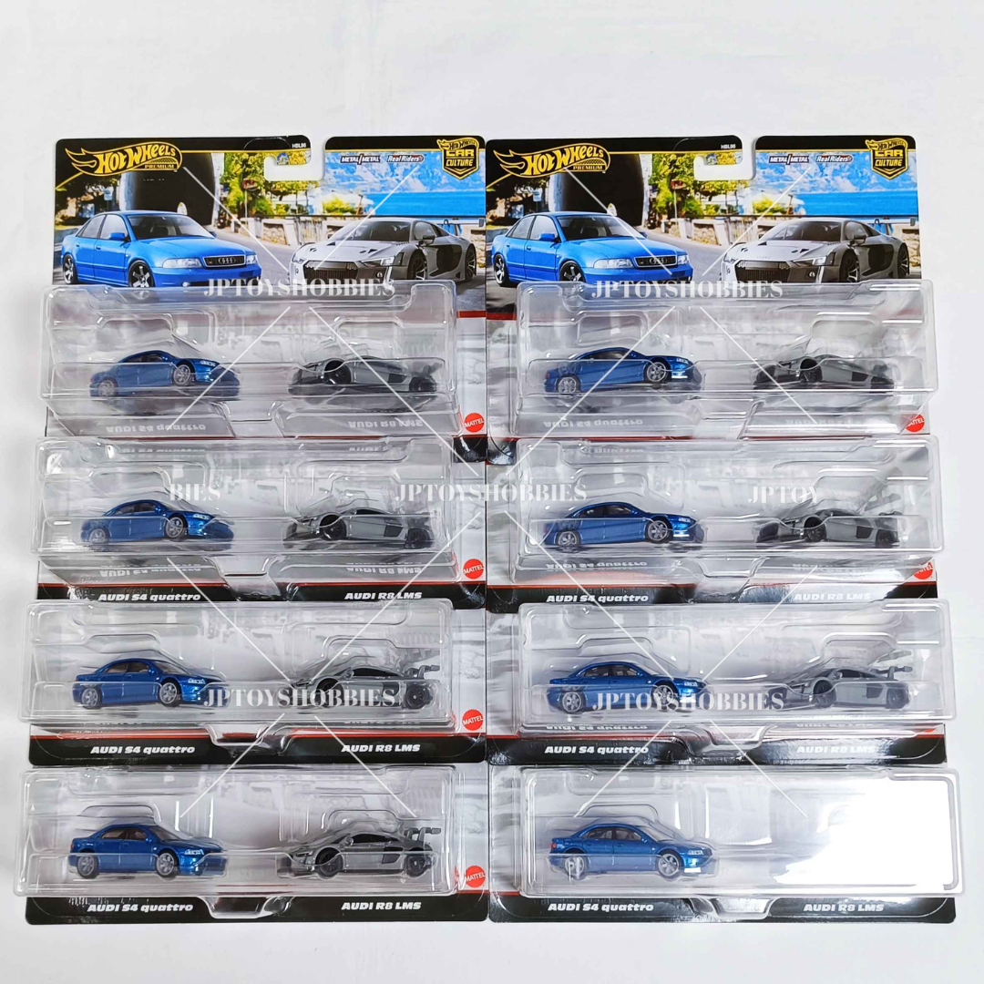 Hot Wheels Premium 2 Pack Audi S4 Quattro Audi R8 LMS【H2P017】