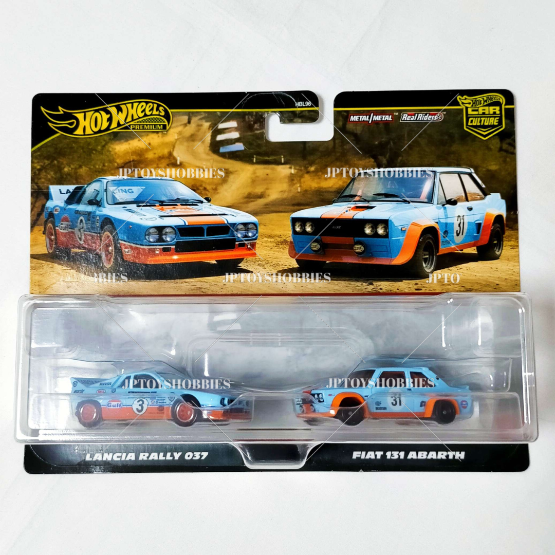 Hot Wheels Premium 2 Pack Lancia Rally 037 / Fiat 131 Abarth