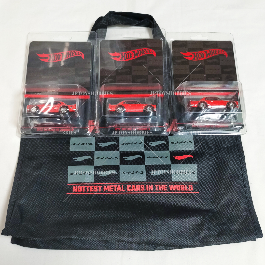HOT WHEELS 2023 JAPAN CONVENTION 1972 Skyline HT 2000GT-R Set of 3 with Bag【HWL999】