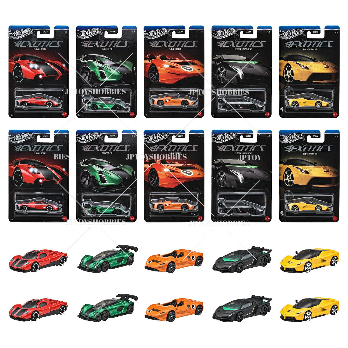 PRE-ORDER Hot Wheels Automotive Theme Assortment Exotics set of 10【HWZ083】