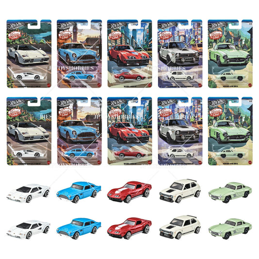 PRE-ORDER Hot Wheels Silver series Vintage Assortment National Icons set of 10【HWZ084】