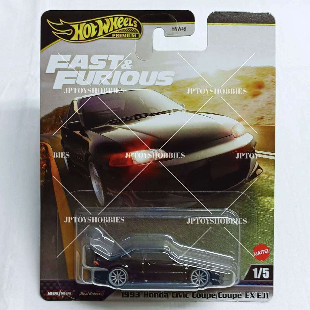 Hot Wheels Premium Fast & Furious 1993 Honda Civic Coupe EX EJ1【HFF037】