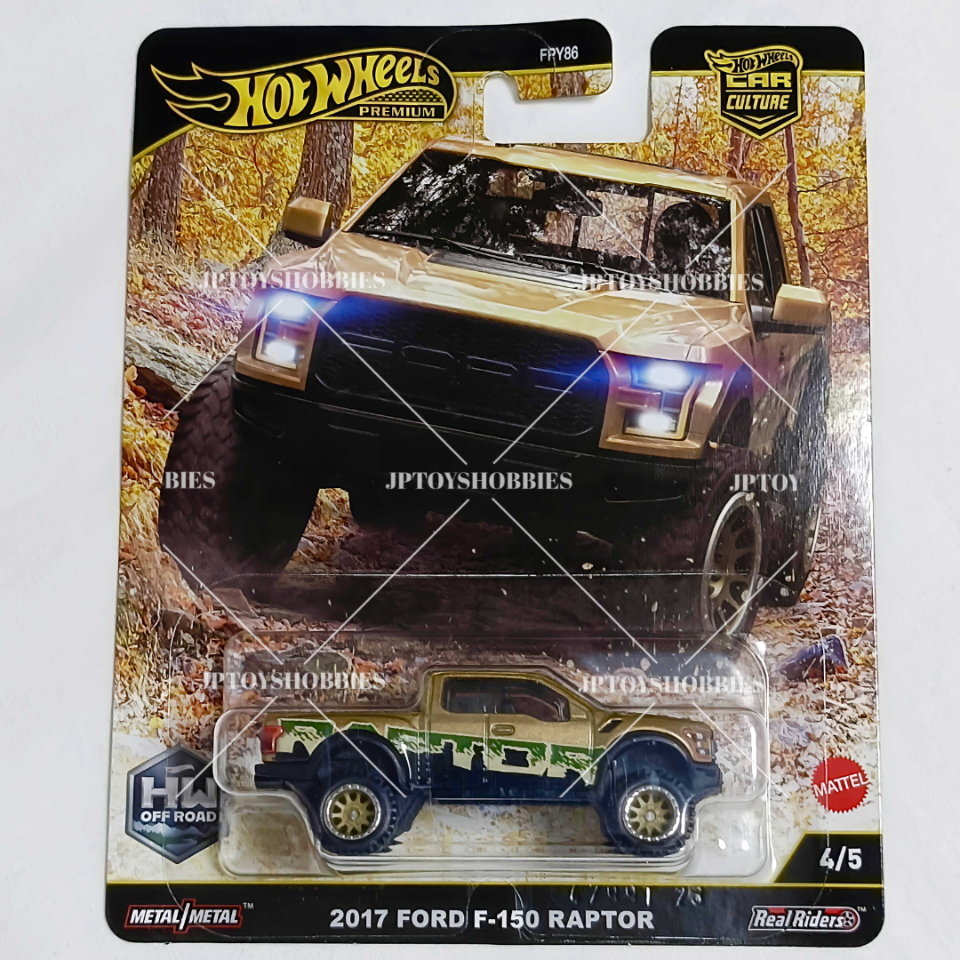 Hot Wheels Premium Car Culture Off Road 2017 Ford F-150 Raptor【HOR007】