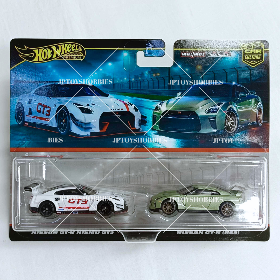 Hot Wheels Premium Car Culture 2 Pack Nissan GT-R NISMO GT3 / Nissan GT-R (R35)【H2P030】