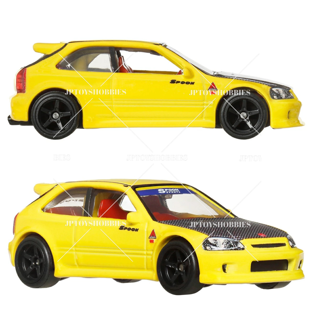 PSL 2025 Hot Wheels Premium Car Culture 2 Pack '99 Honda Civic Type R (EK9) / Honda Civic Type R【H2P023】