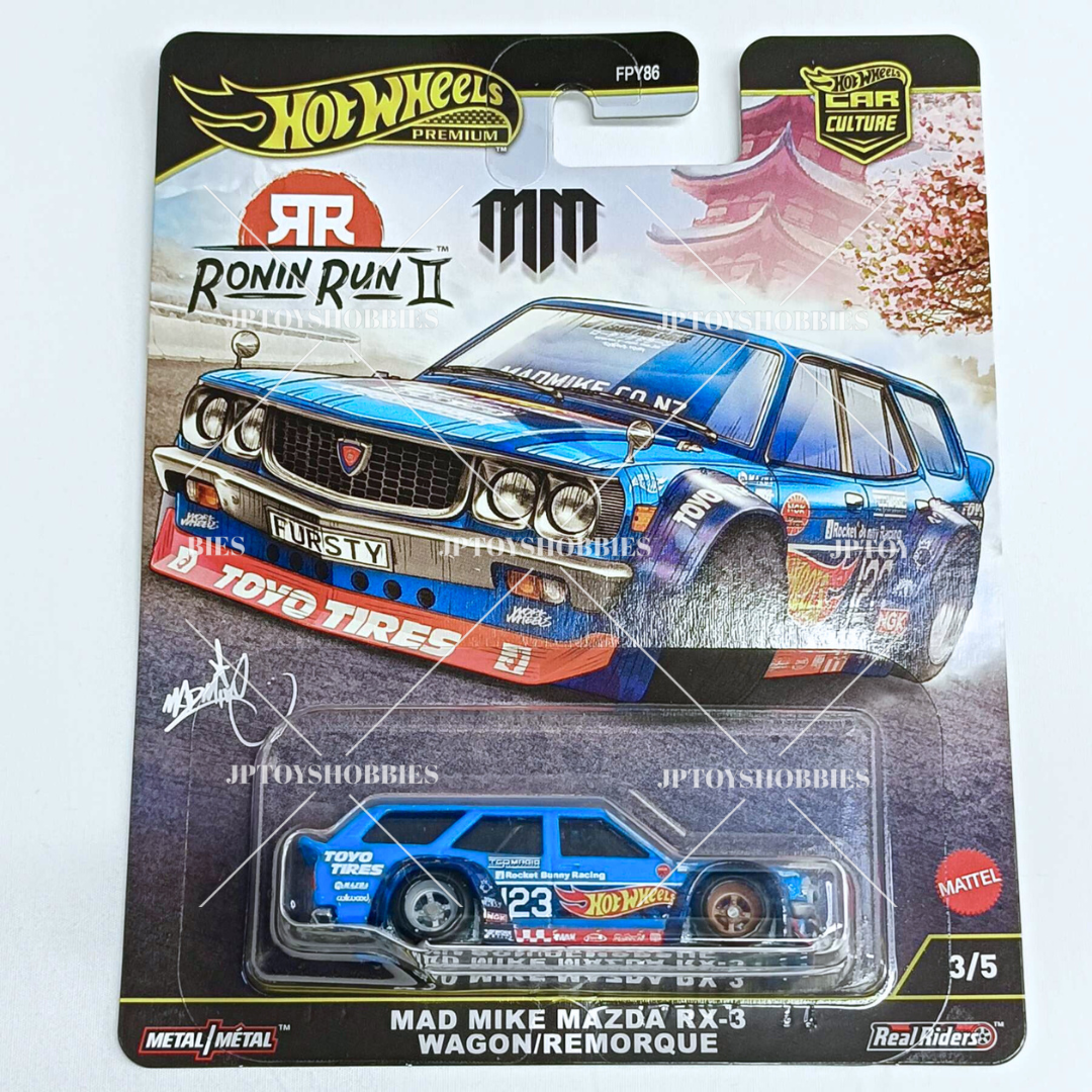 Hot Wheels Premium Car Culture RONIN RUN II Mad Mike Mazda RX-3 Wagon Rumorque【HRR003】